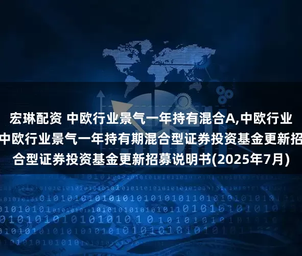 宏琳配资 中欧行业景气一年持有混合A,中欧行业景气一年持有混合C: 中欧行业景气一年持有期混合型证券投资基金更新招募说明书(2025年7月)